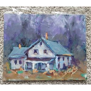 Beautiful Unique Original Art by Sharon Chaples Paint on Canvas Board 8in x 10in